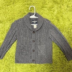 OshKosh B'gosh Charcoal Kids Cable Knit Cardigan